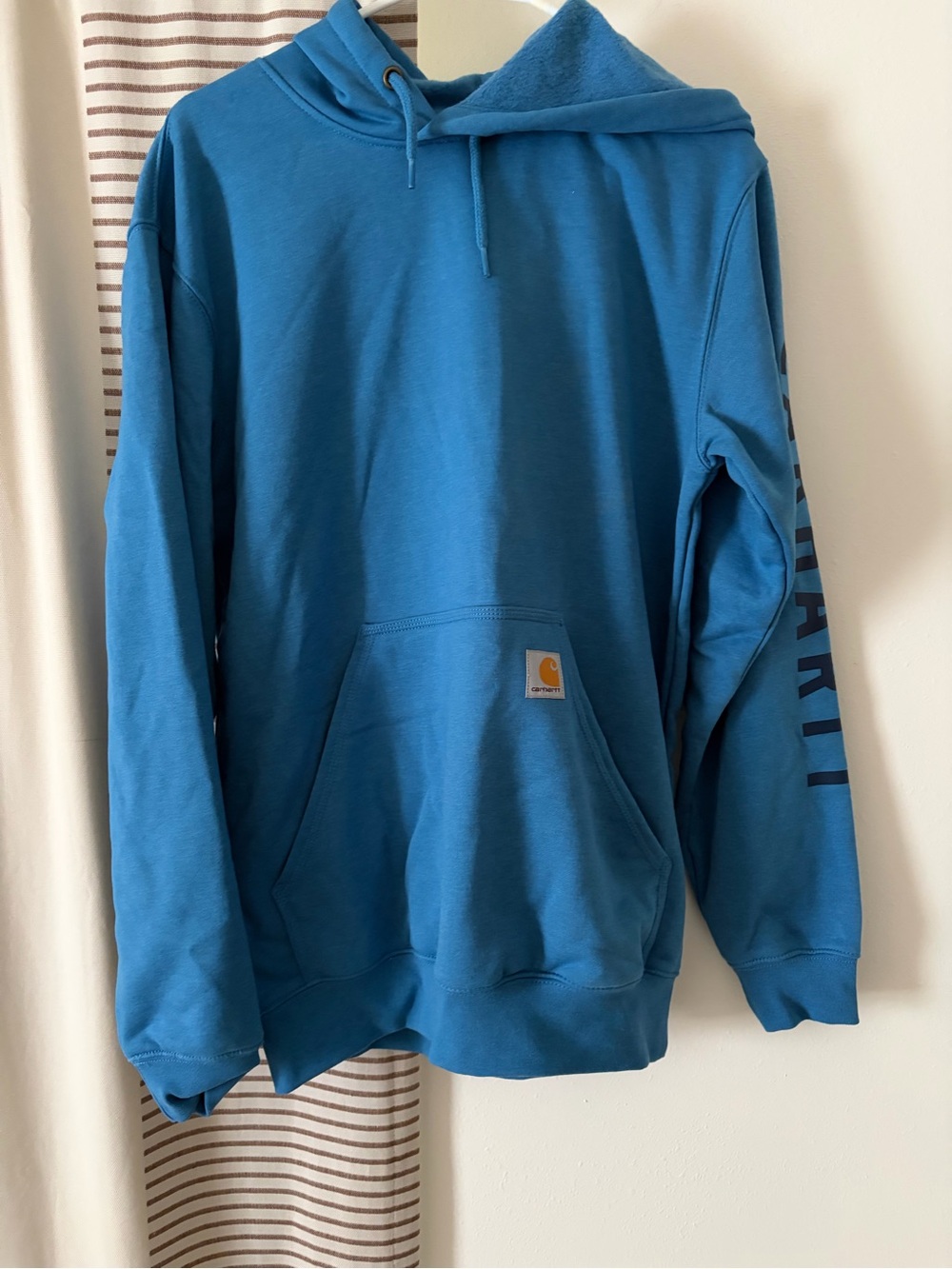 Carhartt Teal Blue Pullover Hooded Sweatshirt